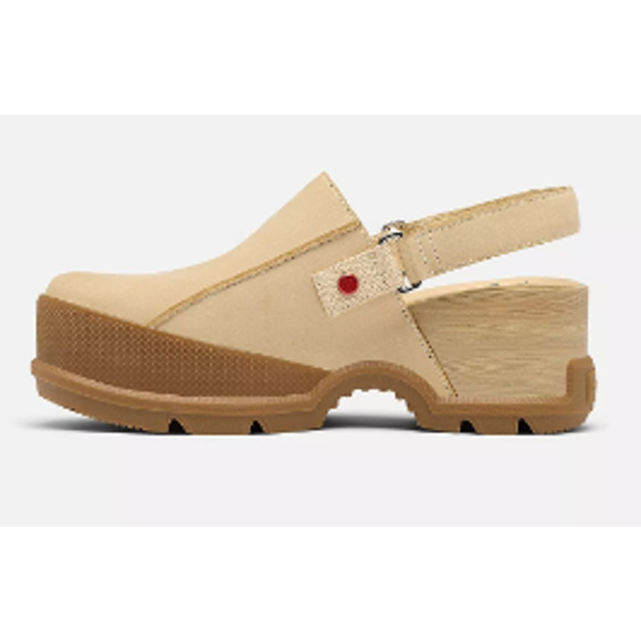 NEW SOREL ROAM'N CLOG RBR Caribou Beige GUM Women's Size 8 - Picture 3 of 6